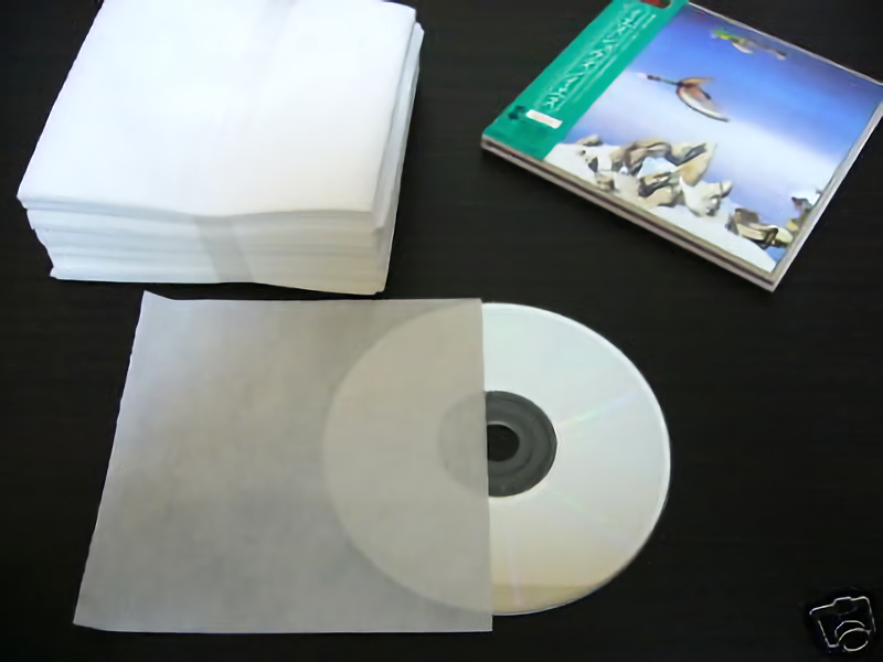 Replacement Cotton Disc Sleeves for MINI LP CDs 100 pieces inner bag