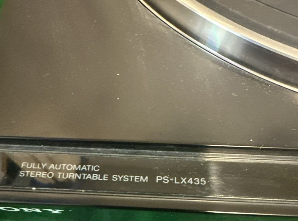 Sony PS-LX435 Stereo Full Automatic Turntable System Record Player TESTED