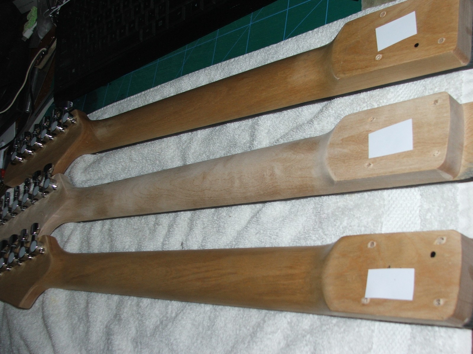 lot of (3) Loaded guitar necks.........22 frets...unplayed...