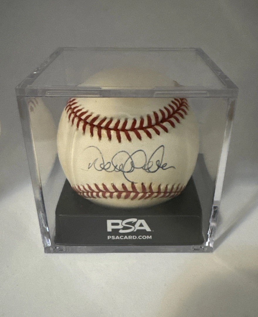 Derek Jeter Signed Autographed Game Used MLB Ball PSA COA (Case Included)