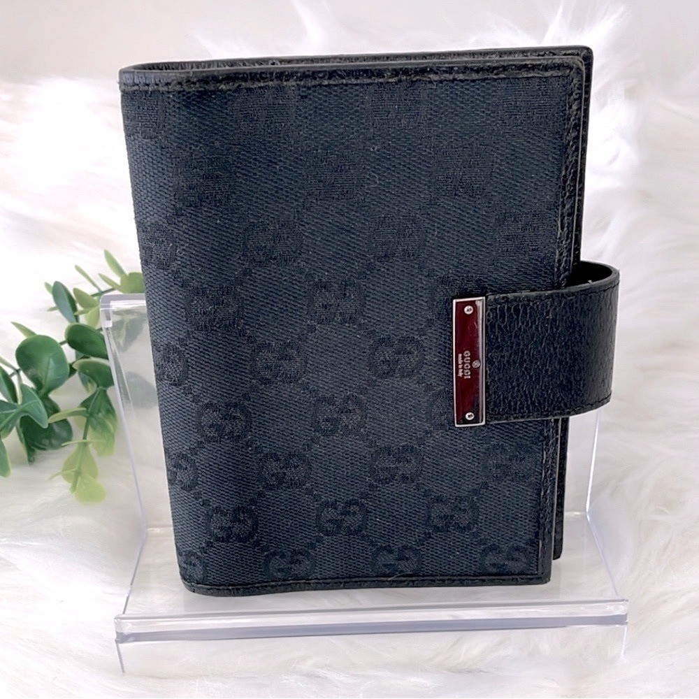Gucci Black Monogram Agenda
