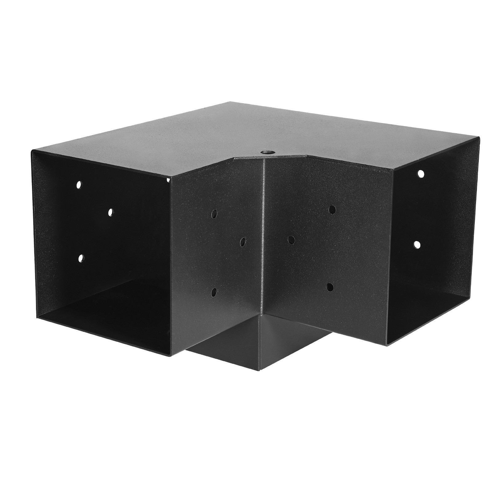 6x6 Inch Pergola Bracket Kit Inner 5.5x5.5 3-Way Brackets 4 Pcs with 4 Bases