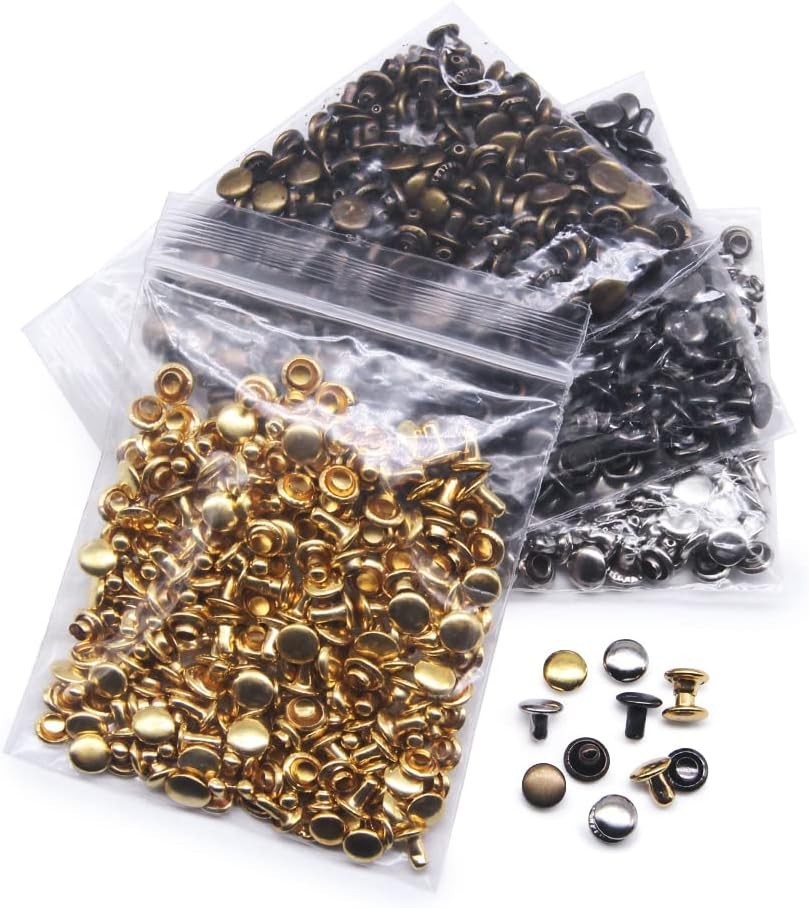 Comprehensive 400-Piece Leather Rivet Collection with Essential Fixing Tools