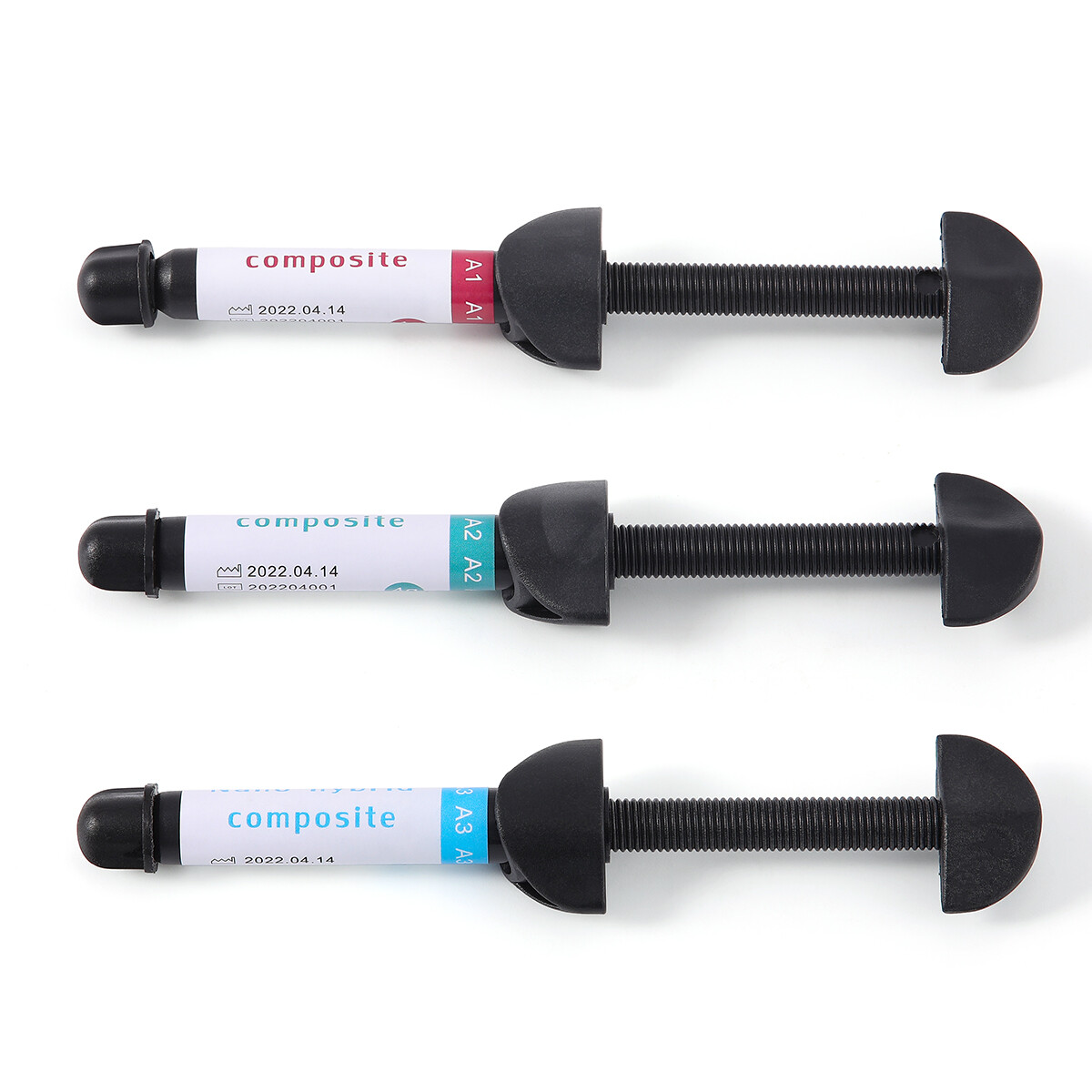 Dental Light Cure Bonding Adhesive/37% Acid Etching Gel/Composite Resin A1-A3