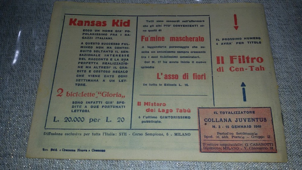 1948 Gim Toro Comic No. 3 ORIGINAL £. 12