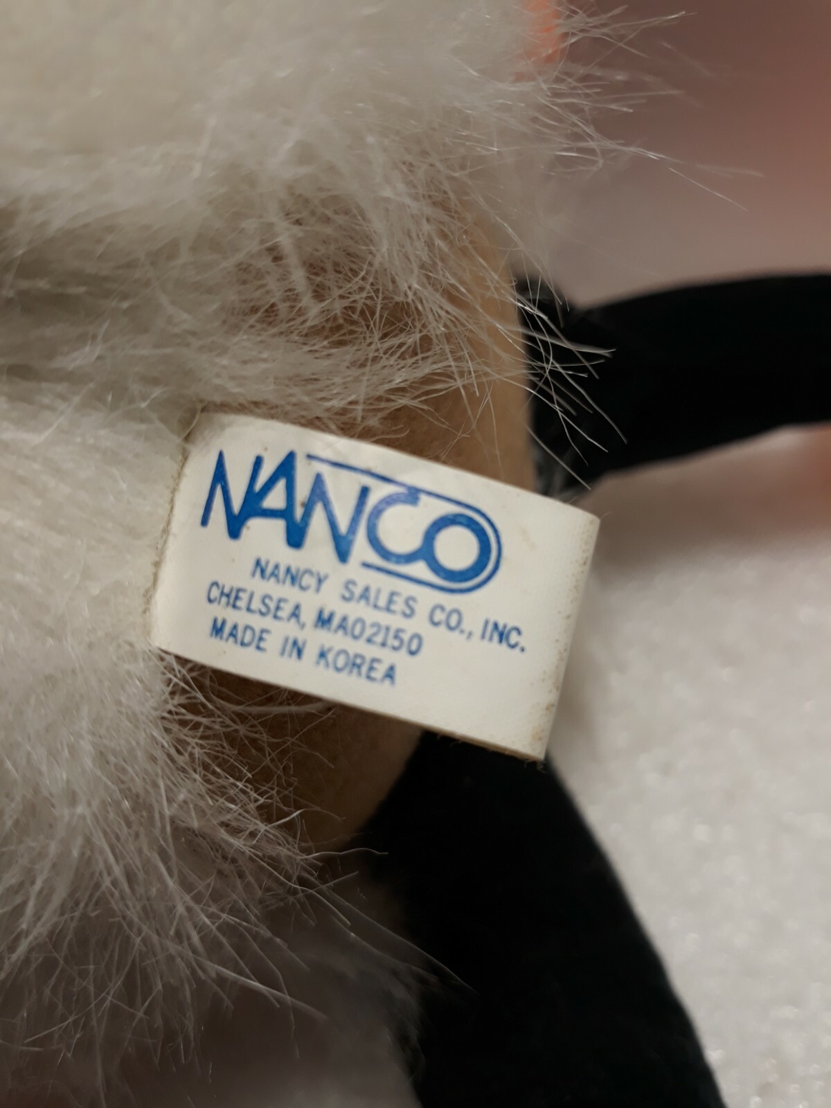 Nanco Witch Halloween 12" Plush Soft Toy Stuffed Animal white black orange