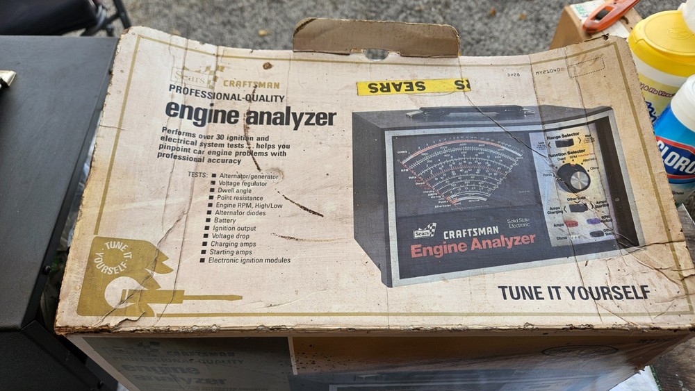 Vintage Sears Craftsman Solid State Electronic Engine Analyzer Model 161.210400