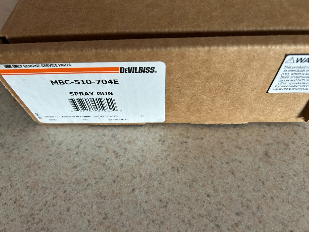 devilbiss spray gun MBC 510-704E