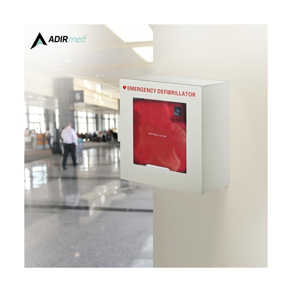AdirMed AED Cabinet, Non Alarmed AED Defibrillator Wall Mounted, Easy Access ...