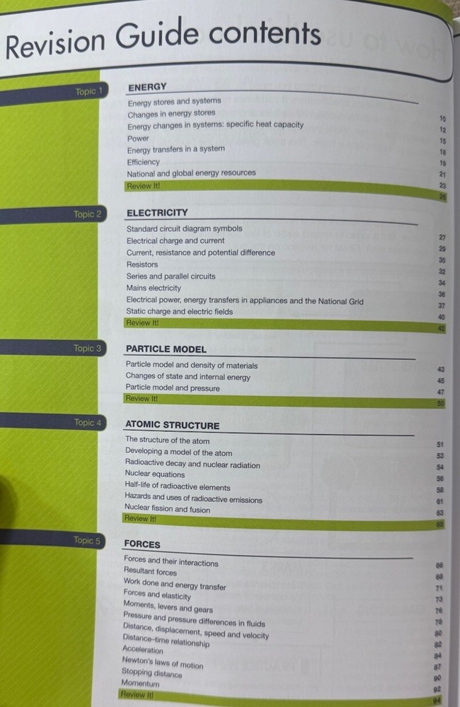 GCSE Scholastic Physics Workbook and StudyGuide