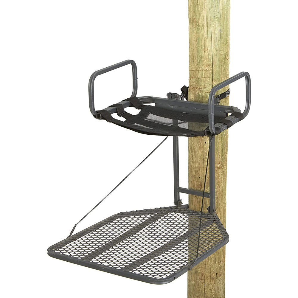 2PCS Universal Fitting Tree Stand Seat Replacement,Ladder Stand Seat Adjustable