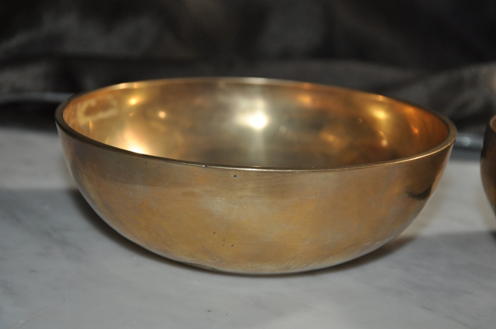 Tibetan Singing Brass Bowl Bowls Pair