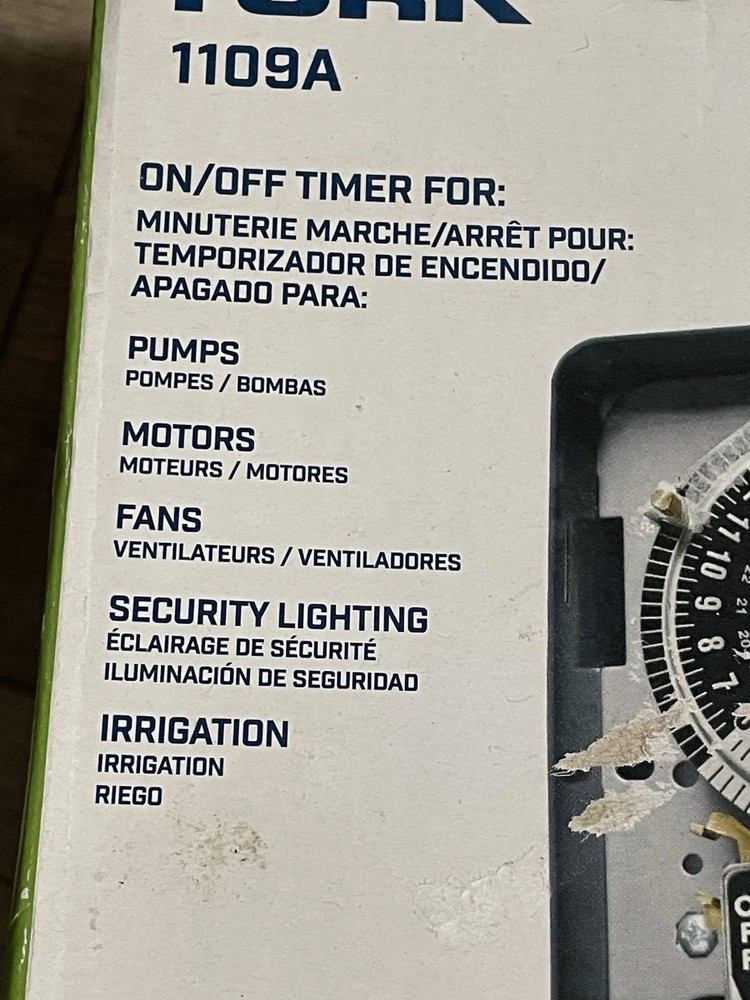 Tork 1109A 24hr Timer Time Switch Multi Voltage