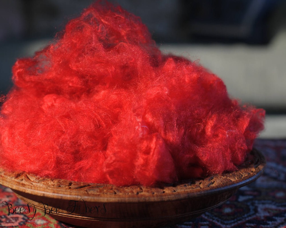CARDINAL - Pulled Sari Silk Cloud, Recycled Sari Silk, Silk - 1 oz