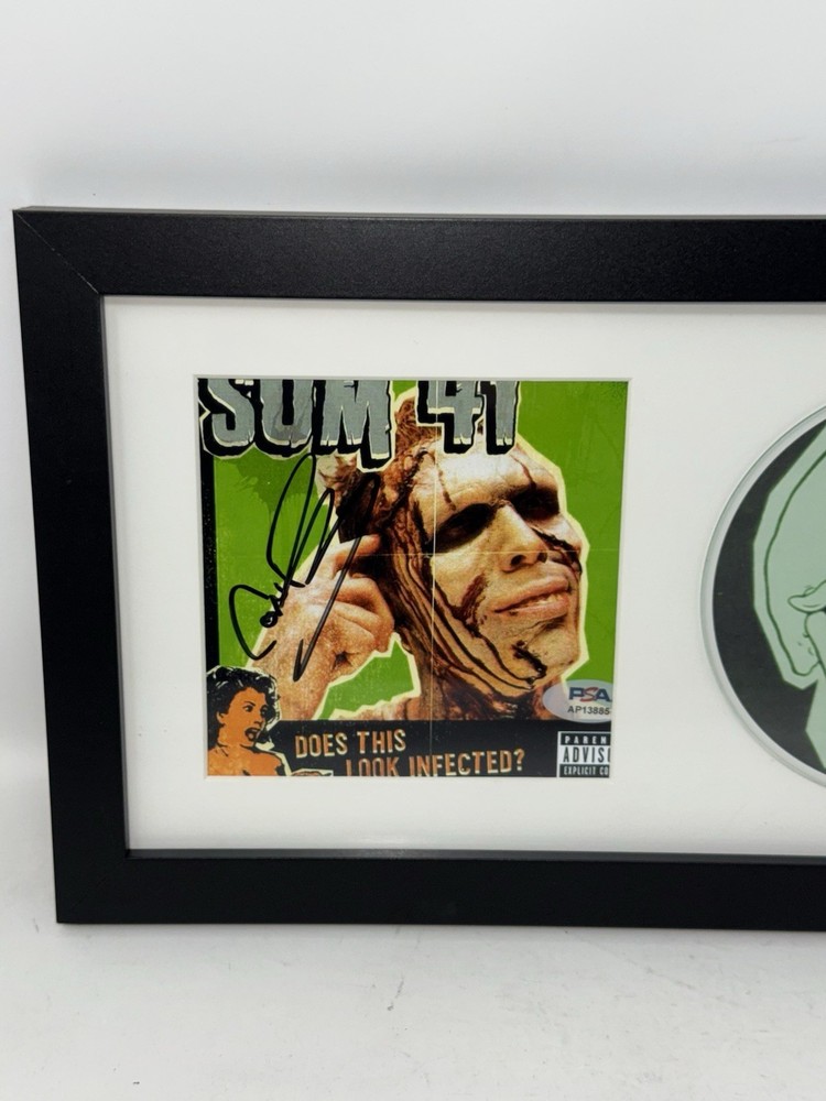 SUM 41 DOES THIS LOOK INFECTED SIGNED AUTOGRAPH CD PSA/DNA COA JASON MCCASLIN