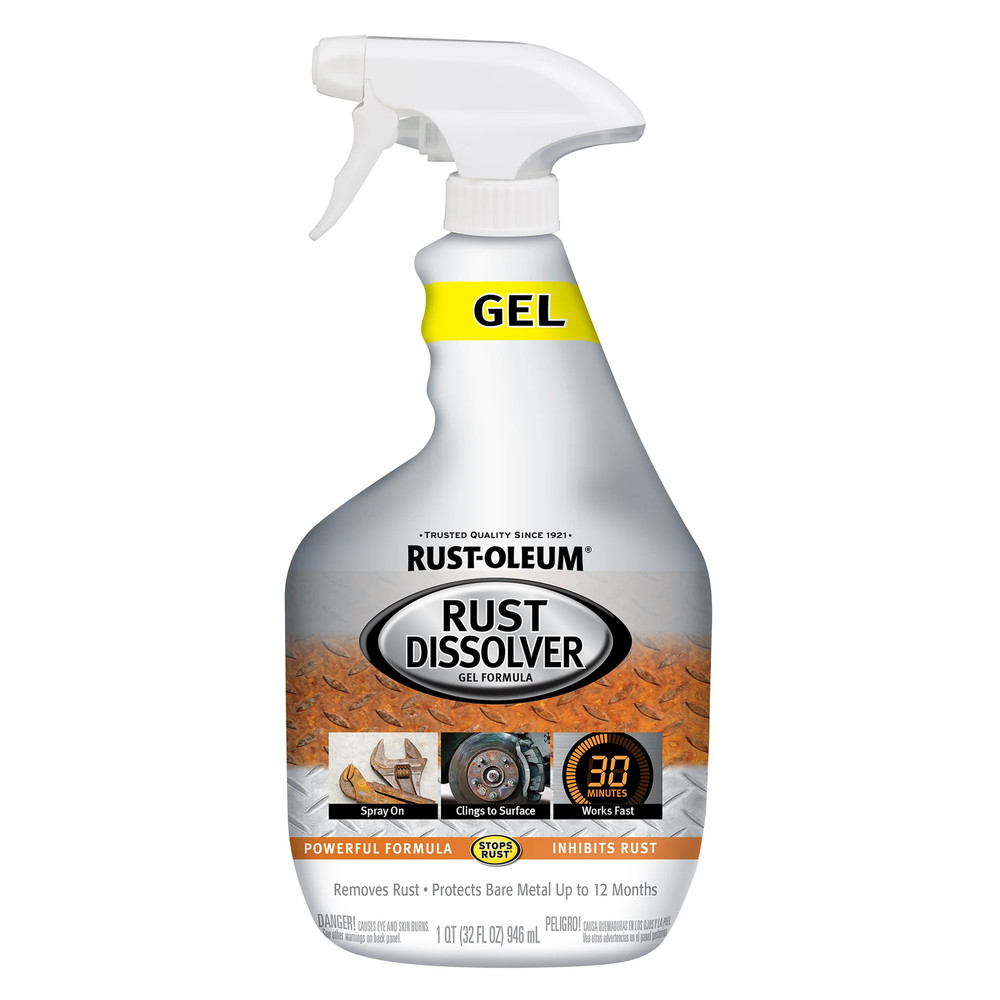 Rust-Oleum Rust Dissolver Gel Spray 32 Oz Heavy Duty Rust Remover