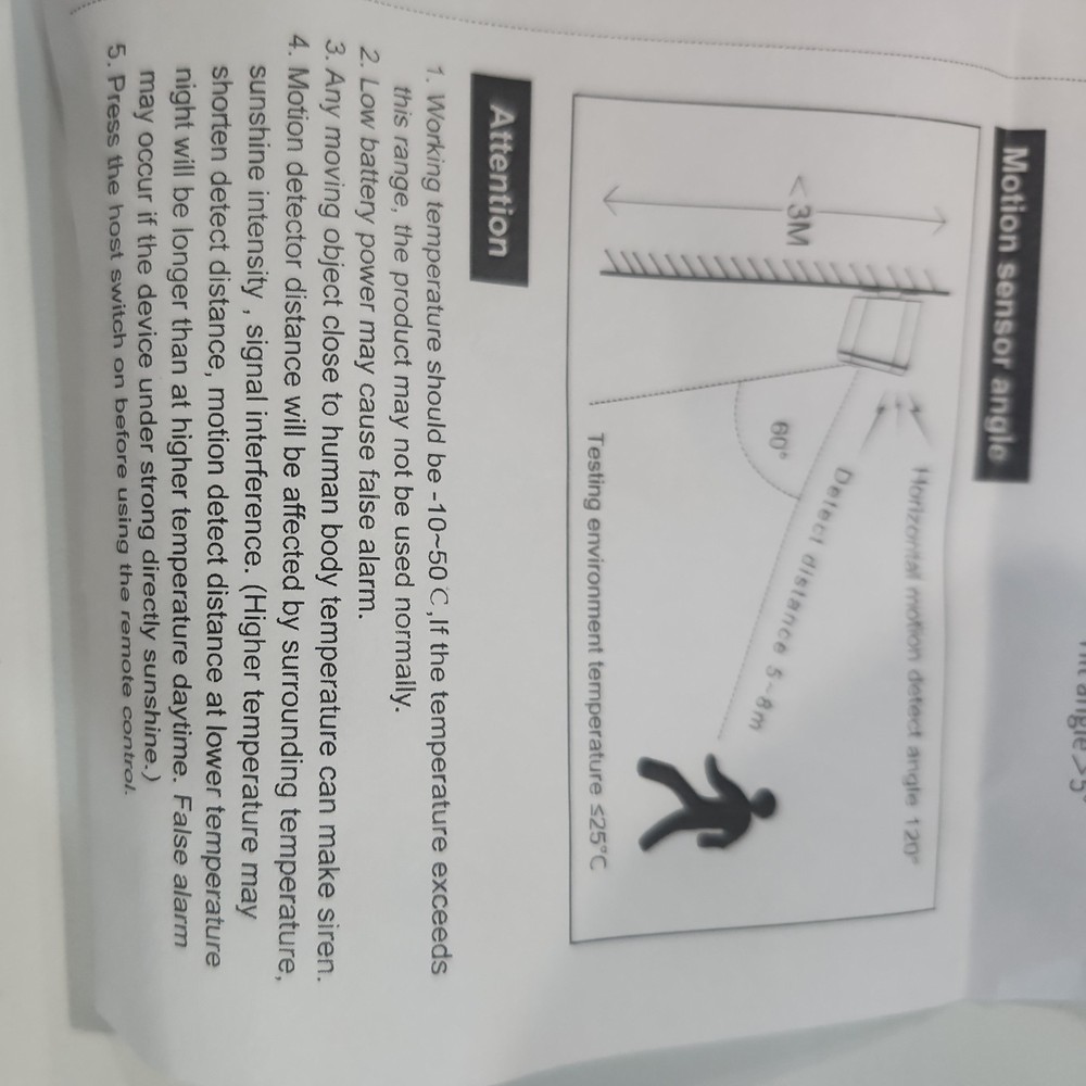 Solar Alarm Infrared Motion Detection