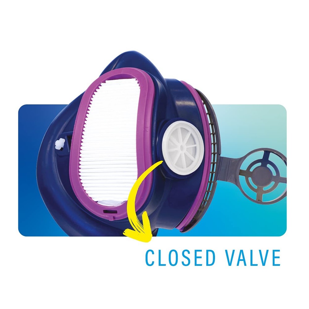 GVS ELIPSE Elastomeric Half Mask Respirator with Source Control with Replacea...