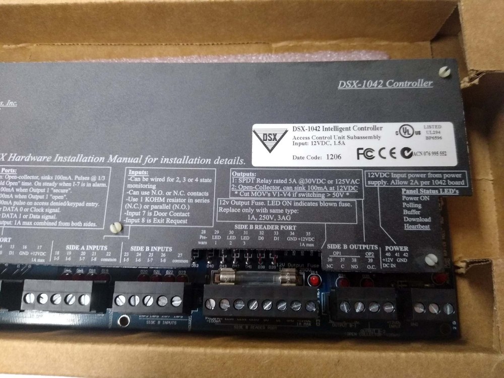 DSX Access Systems DSX-1042 Intelligent Door Controller 2 Reader Ports
