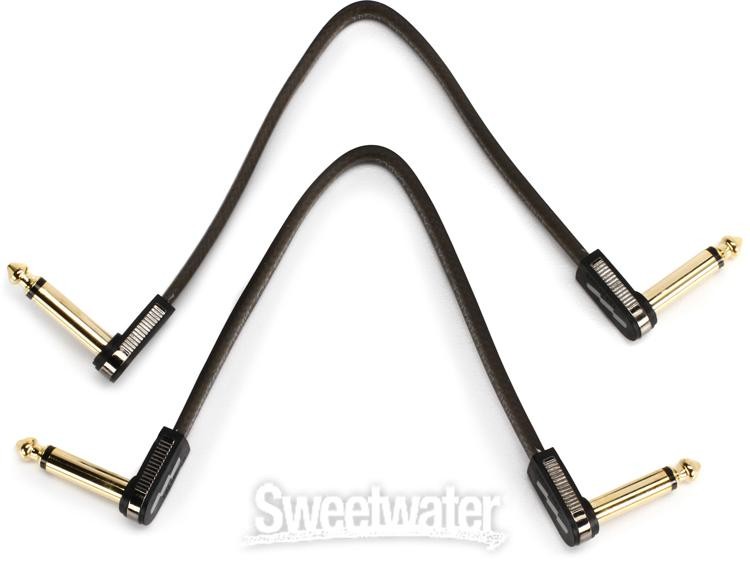 EBS HP-18 High Performance Flat Patch Cable - 7.09 inch Angle-Angle (2-pack)