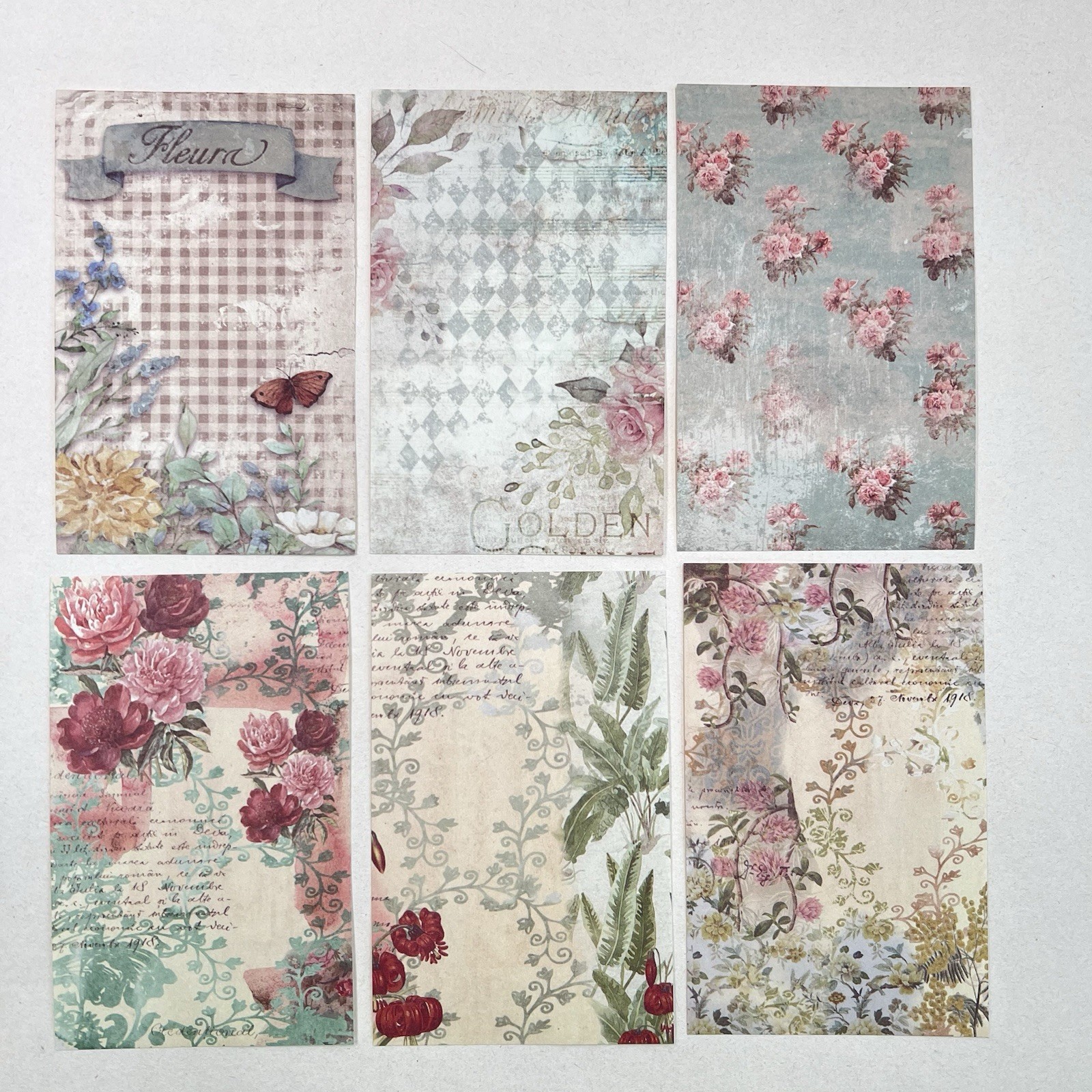 Lace Edge Doily Paper Floral Sheets Spring Junk Journal Collage Scrapbooking