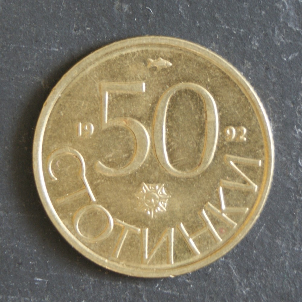 1992 50 Stotinki Coin Bugaria - 03490