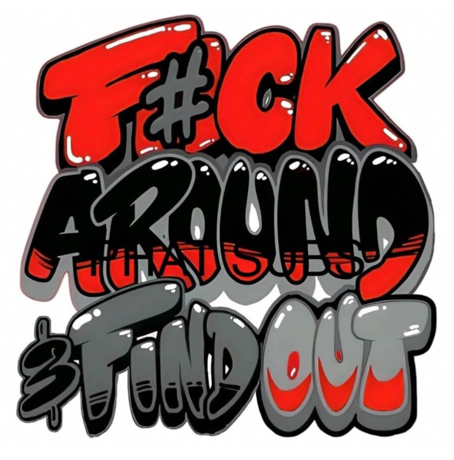 Sublimation Print F Around Ready To Press Heat Transfer