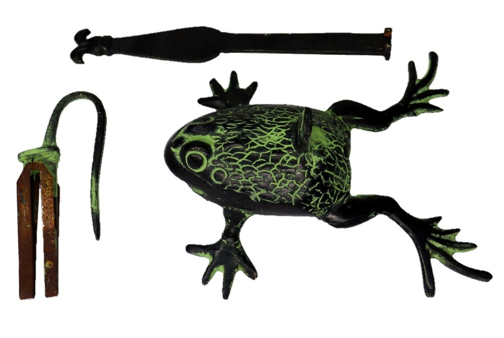 Frog Shape Padlock Vintage Style Solid Brass Handcrafted Trick Lock & Unique Key
