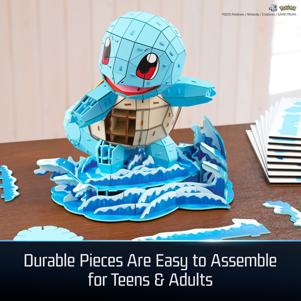4D Build, Pokemon Squirtle 3D Model Kit