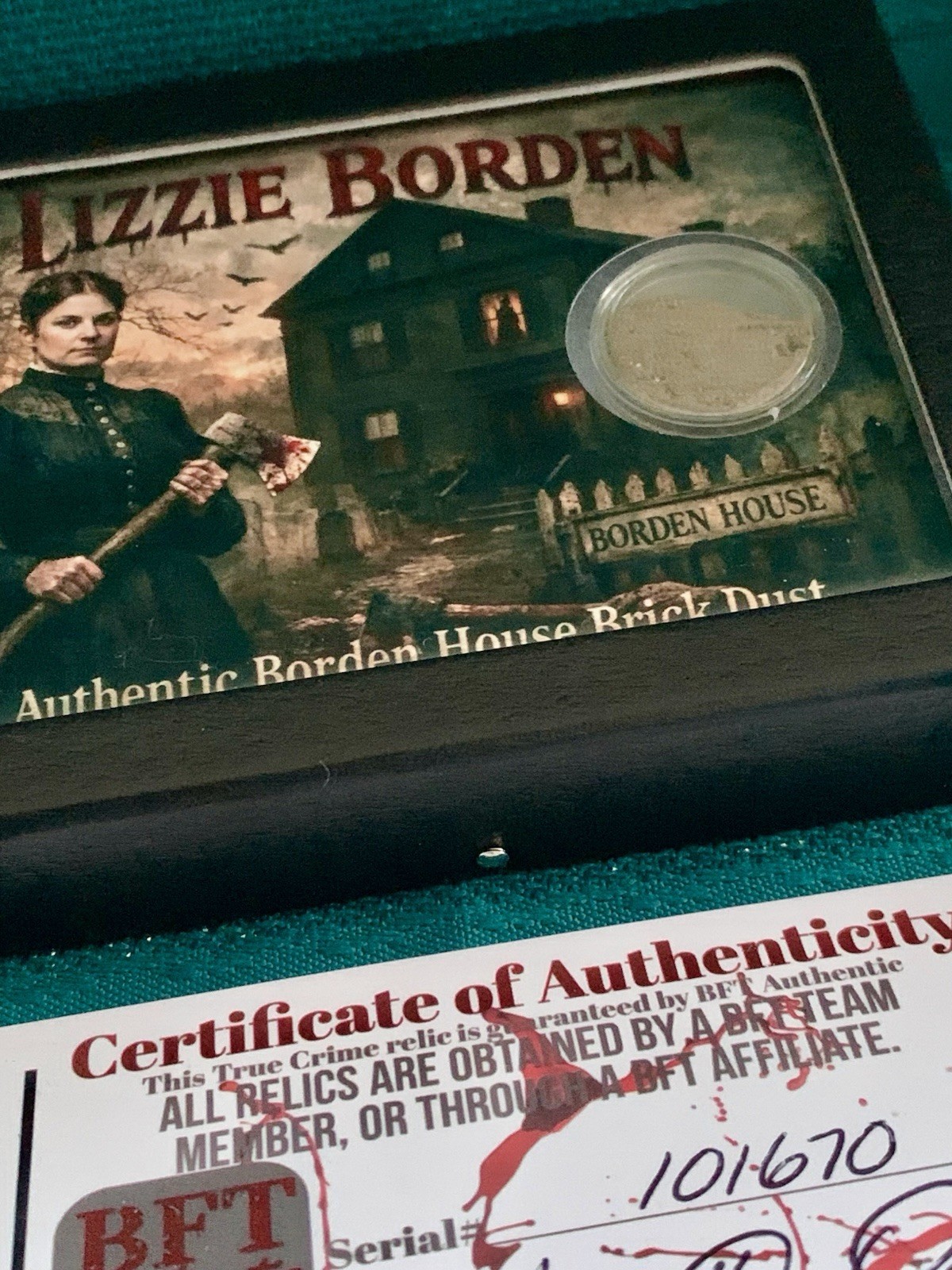 Lizzie Borden House Authentic Basement Relic Brick Dust