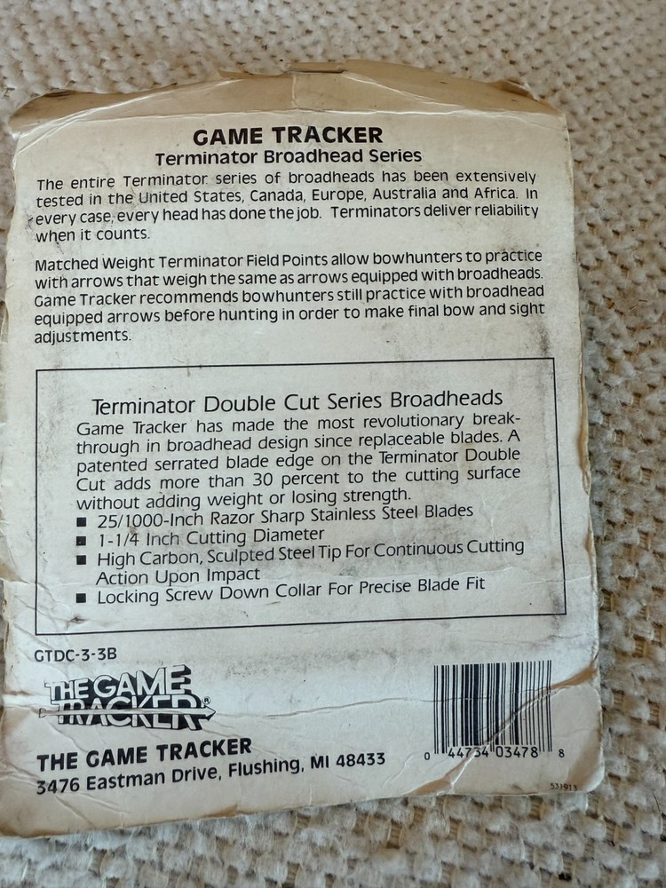 Terminator Double Cut Broadheads