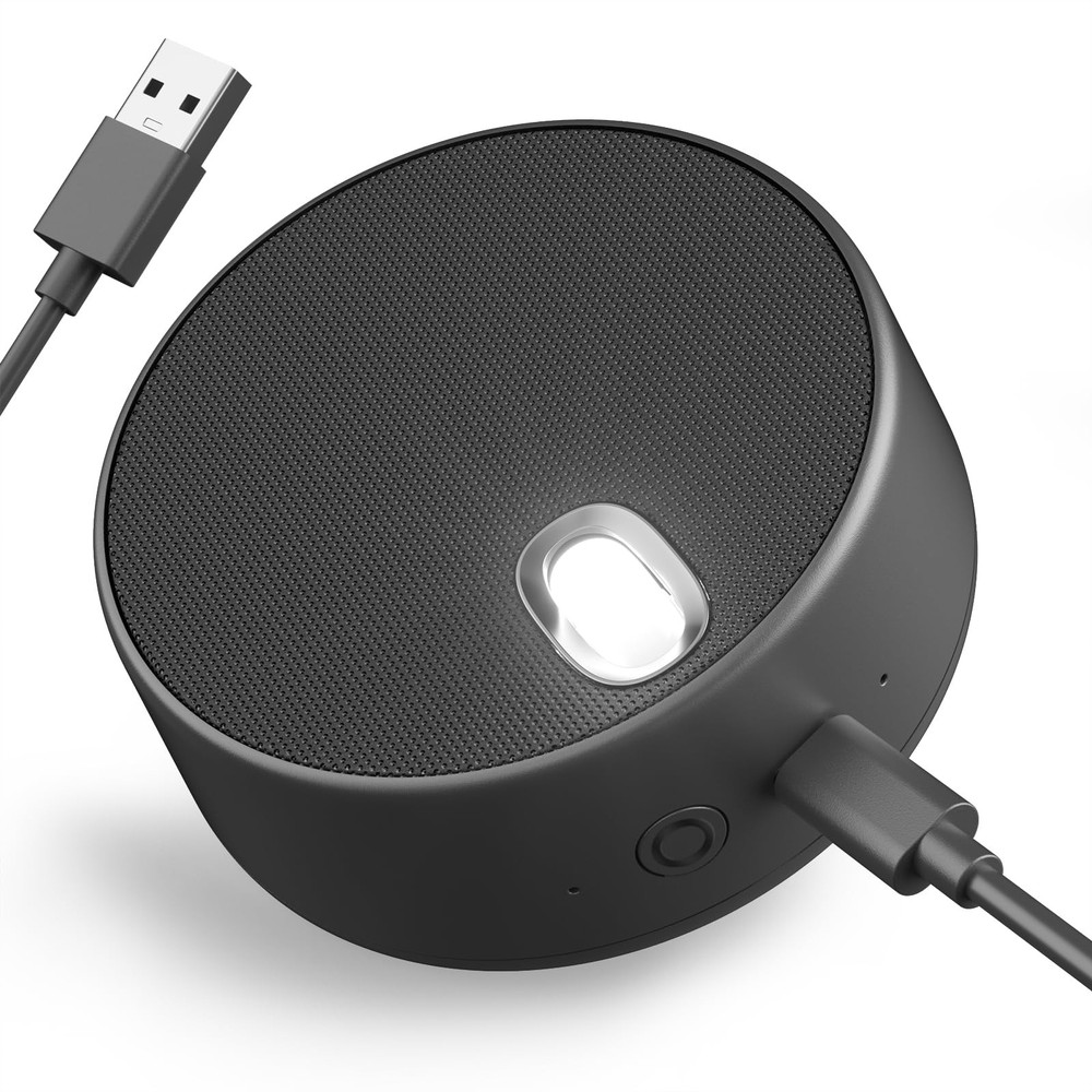 USB Computer Speakers, PC Speaker with Microphone, 4.13*4.06*1.89Inch, Black