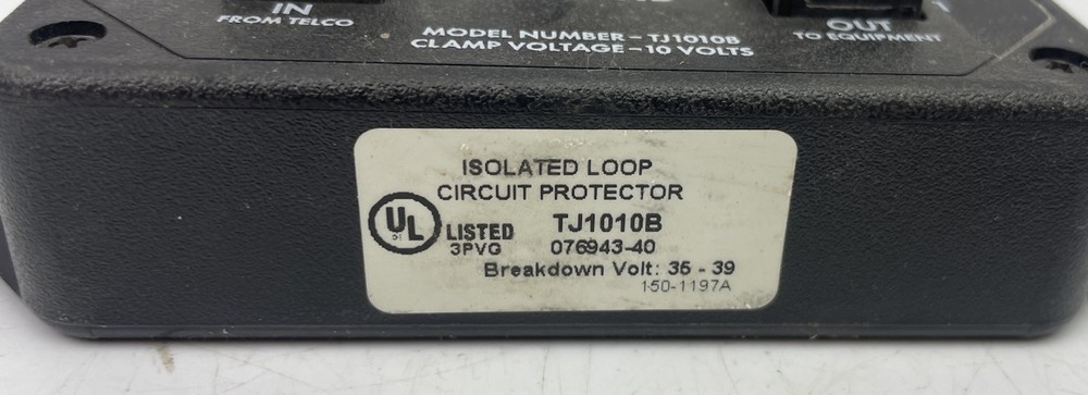 AC Data Solutions TJ1010B - Isolated Loop Circuit Protector - Surge Suppressor