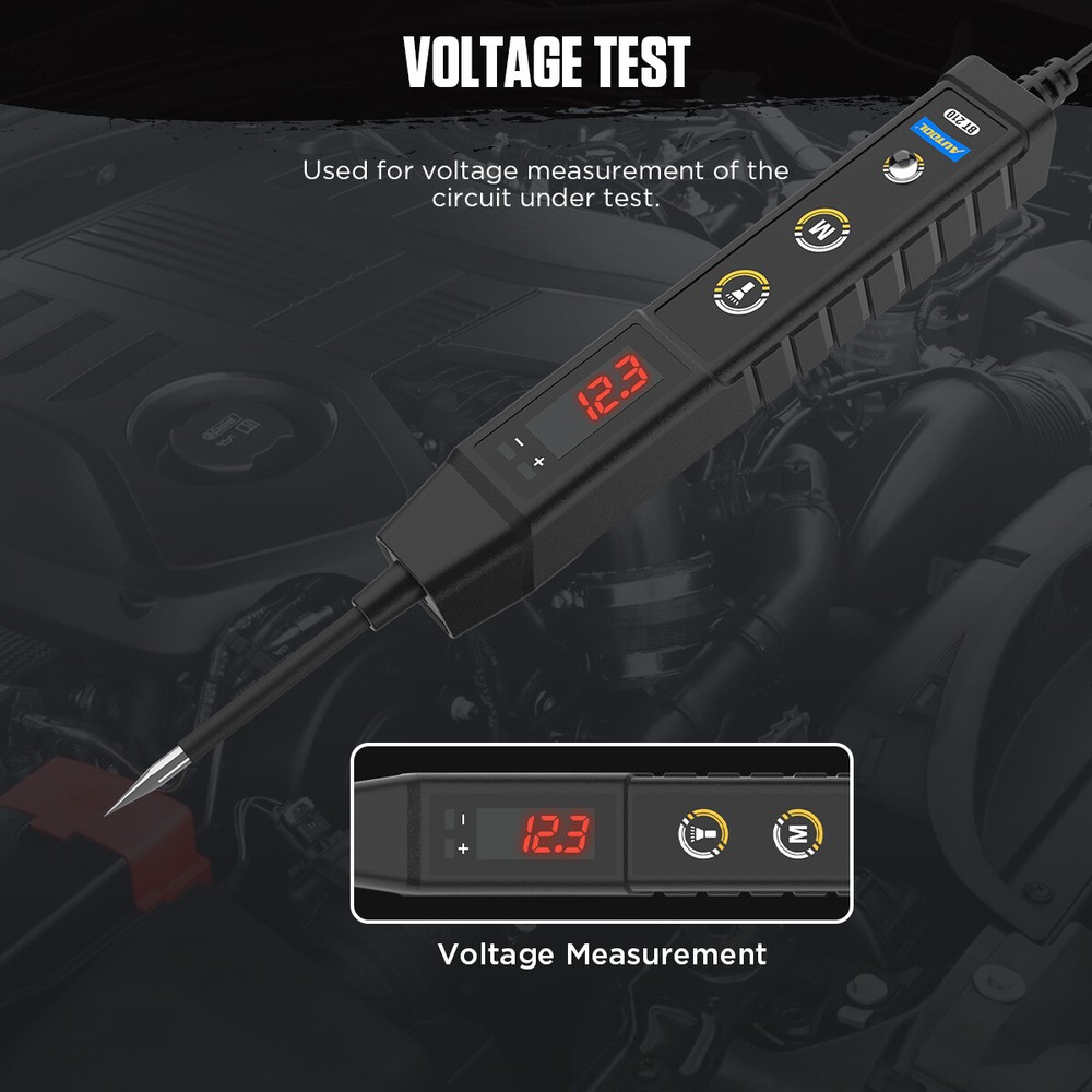 Test Light Digital Car Continuity Voltage Electrical Circuit Tester Probe 9-30V