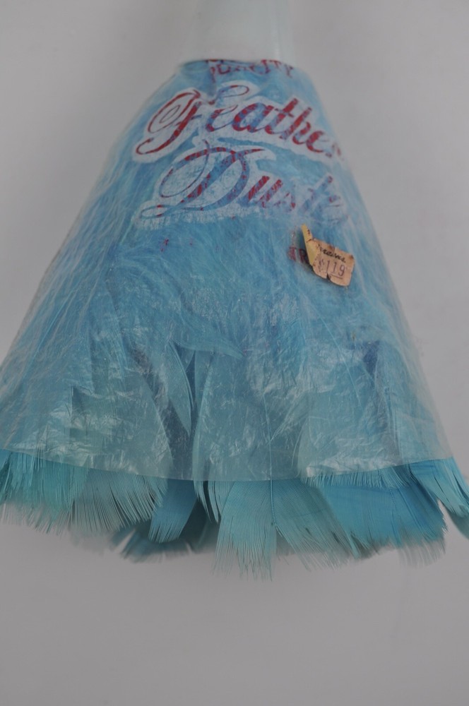 Vintage Feather Duster Blue Cleaning Dusting Prop