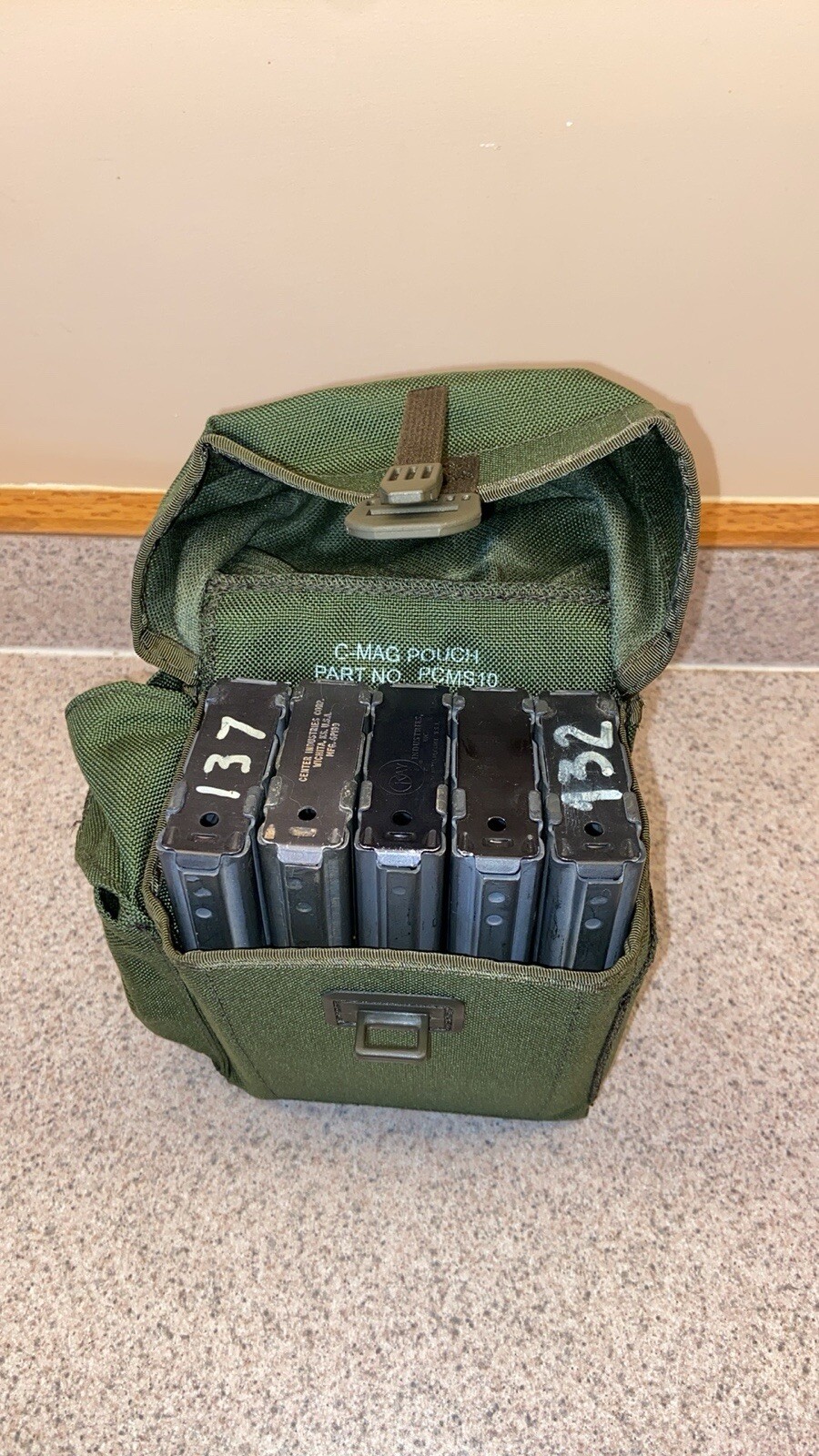 New BETA C-MAG Carrying Pouch OD Green MOLLE