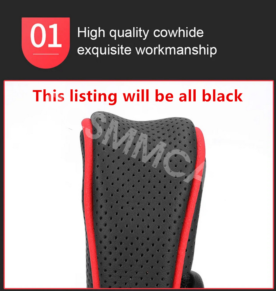Car Gear Shift Knob Cover Gear Shift Grip Handle Protector Accessories leather