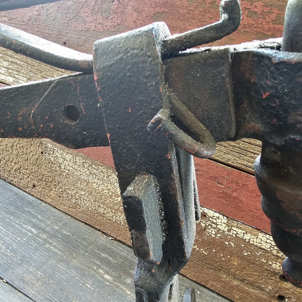 Antique Blacksmith Post Leg Vise