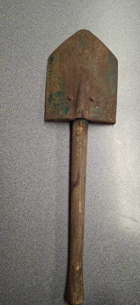 WW2 USMC M43 Entrenching Tool, Modified With Fixed Handle. Rare