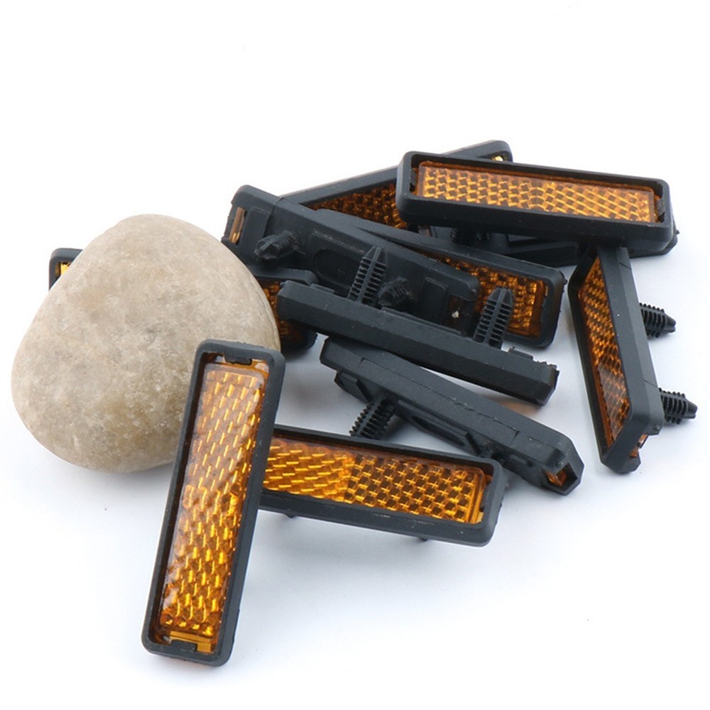 Sporting Goods Pedal Reflectors Plastic Material Rainproof Reflective Block