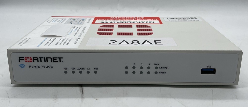 Fortinet Fortiwifi-30E Network Secure Firewall Appliance Model: FWF-30E