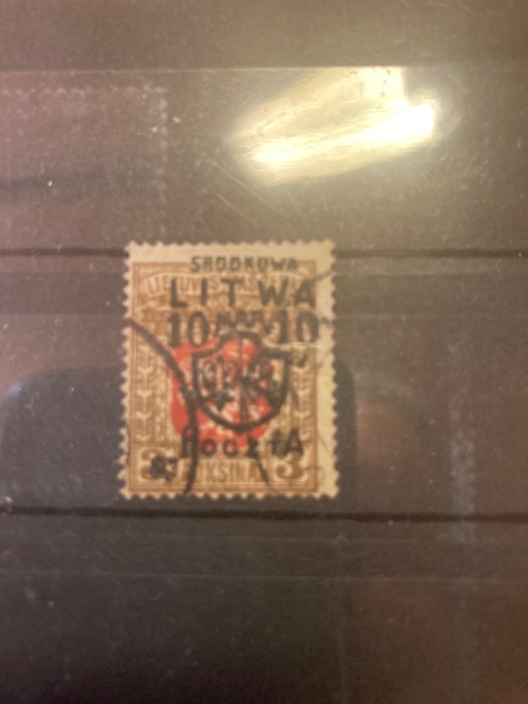 1920 central Lithuania overprinted 3 Auksinai
