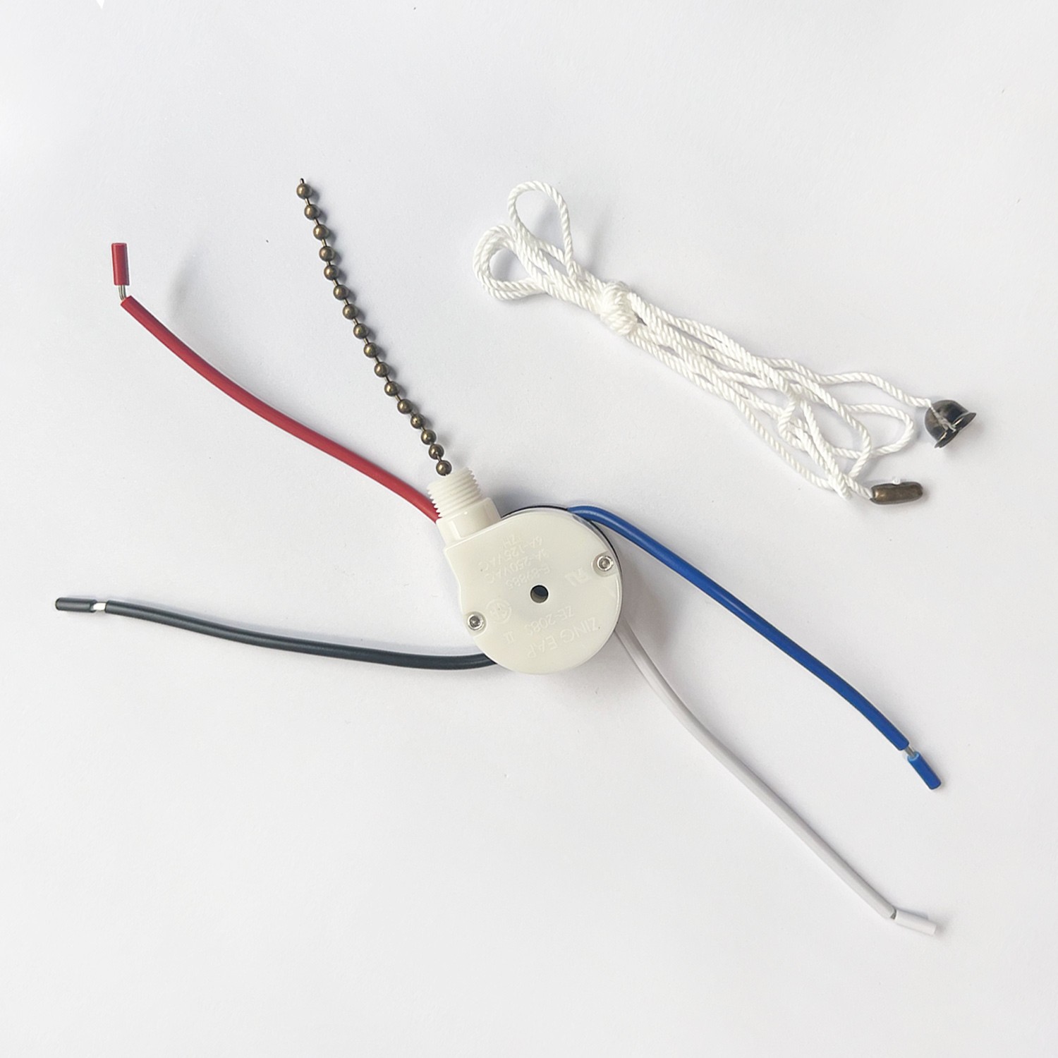 Zing Ear ZE-208S 3Speed 4Wire Ceiling Fan Pull Chain Switch 6A 125VAC-Bronze USA