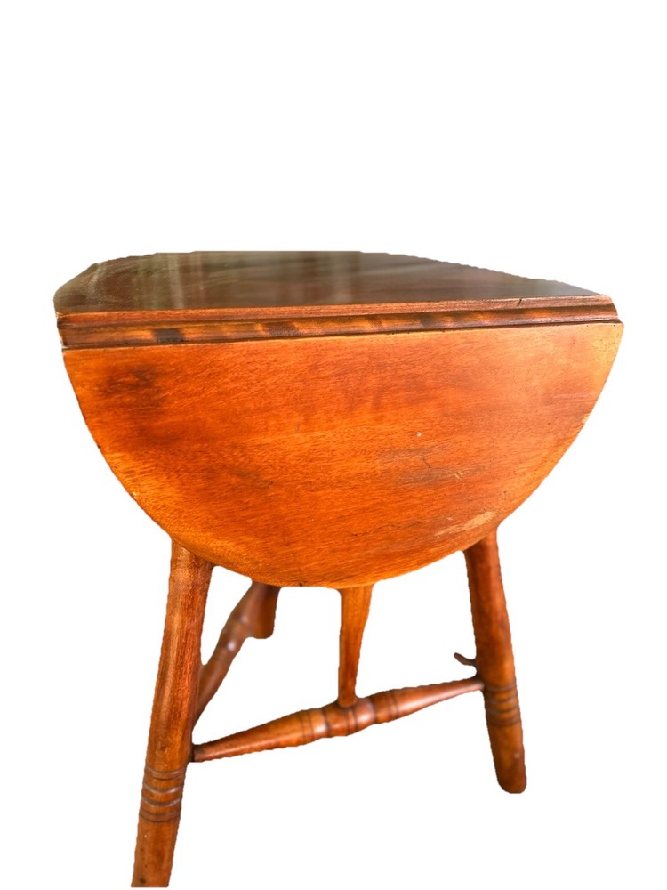 Antique 1930s Cushman Maple Drop Leaf Minimalist Side Table