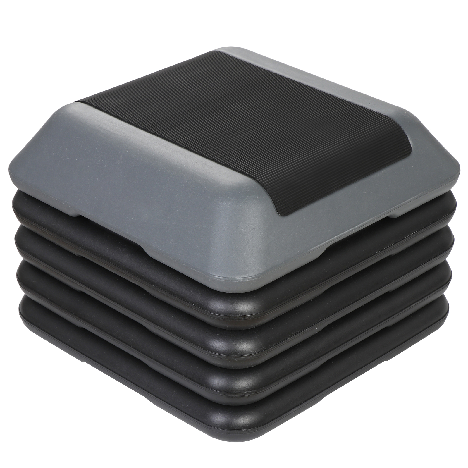 Adjustable Aerobic Step Exercise Platform Nonslip with 4 Risers Indoor Gym Home