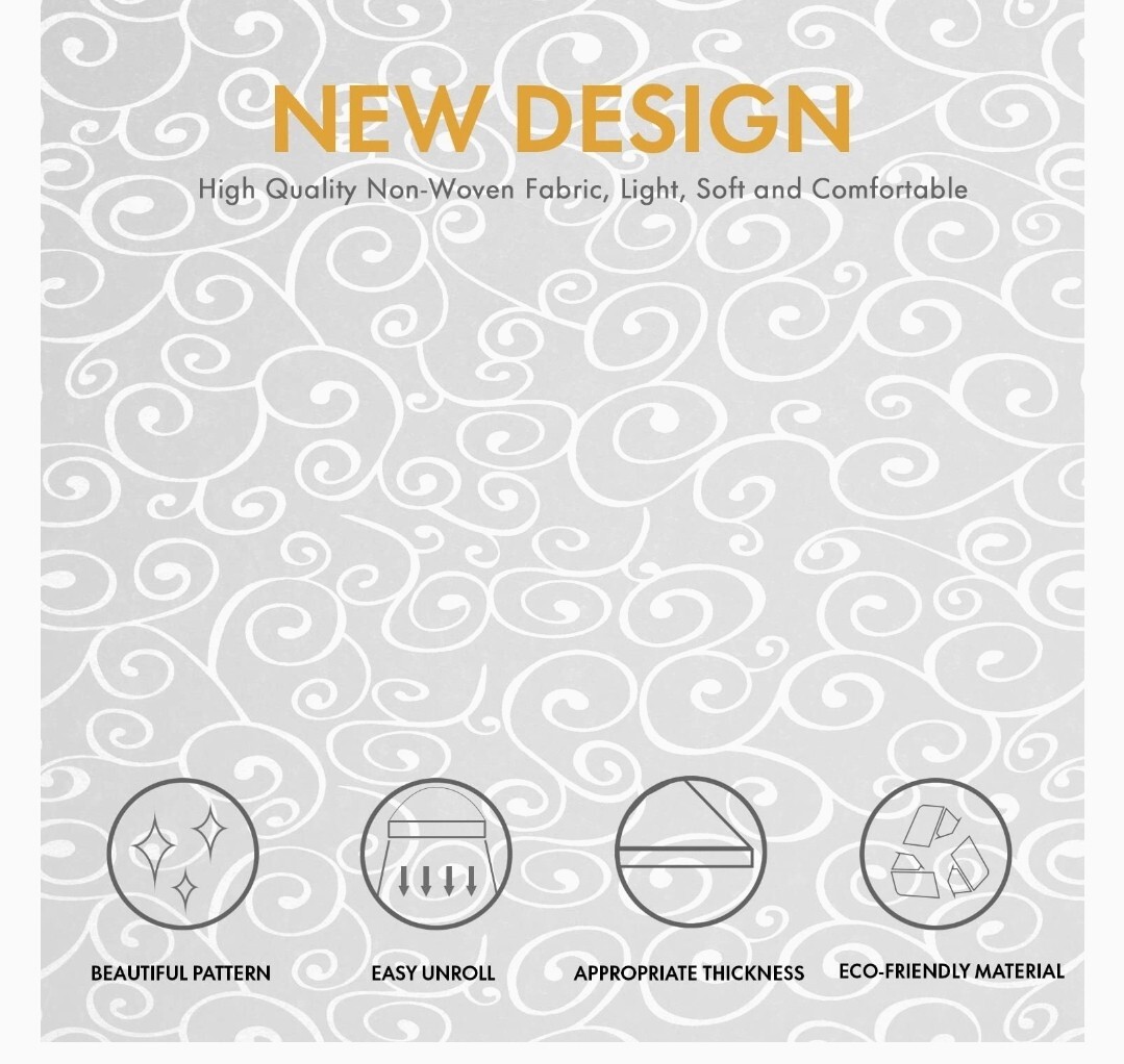 Healon 100 x 3 ft Wedding Aisle Runner White Aisle Runner Rug with Pull String