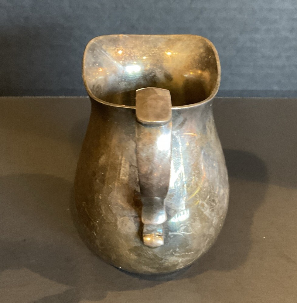 Reed & Barton 966 Silverplate Pitcher Creamer 4.5" Original Label