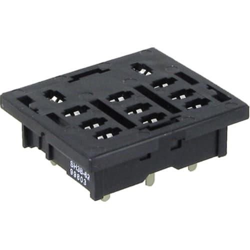 2pc IDEC SH3B-62 SOCKET PCB MOUNT FOR RH3B