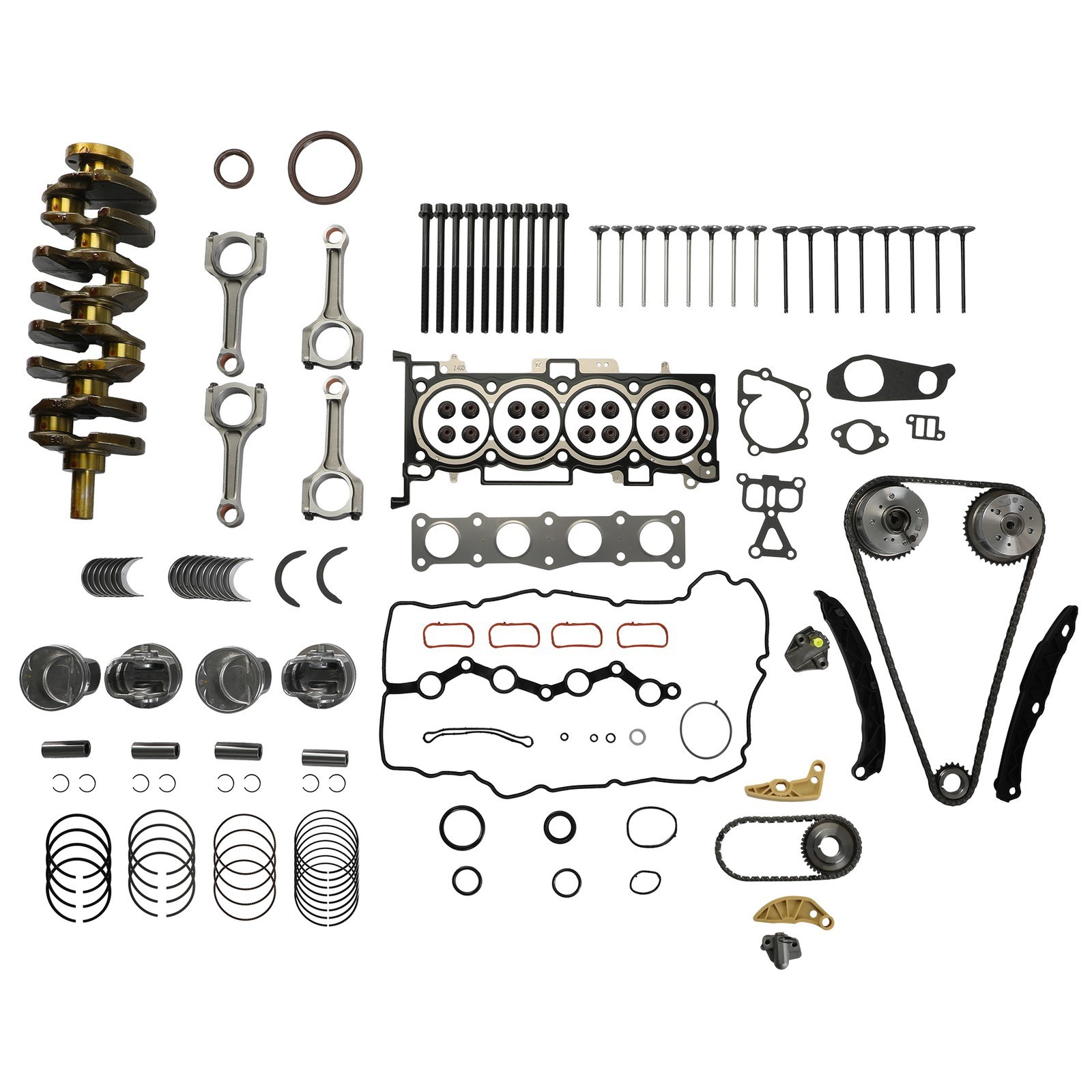 Engine Overhaul Rebuild Kit - Crank ConRod Piston For 09-23 Hyundai Kia G4KH 2.0
