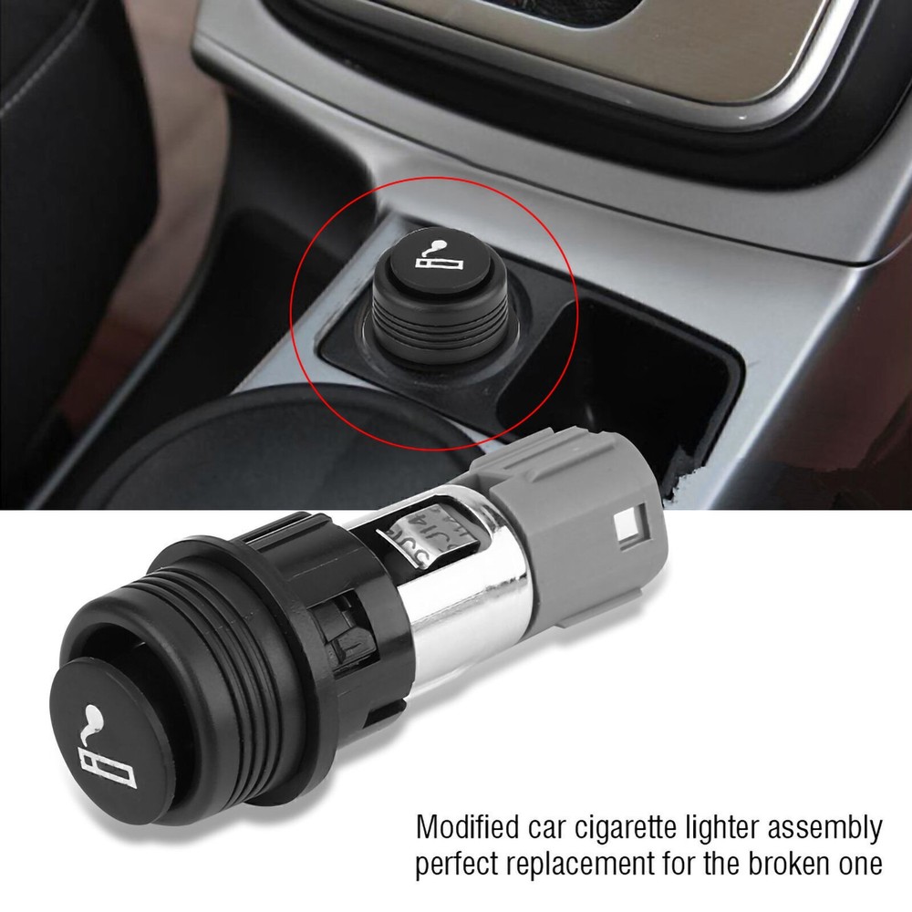 Complete 12V 120W Cigarette Lighter Power Plug Socket Outlet Assembly for Auto